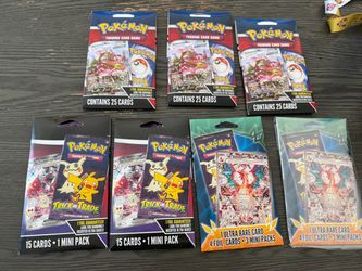 Pokemon card packs from Walmart x7