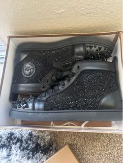 Black High top red bottoms