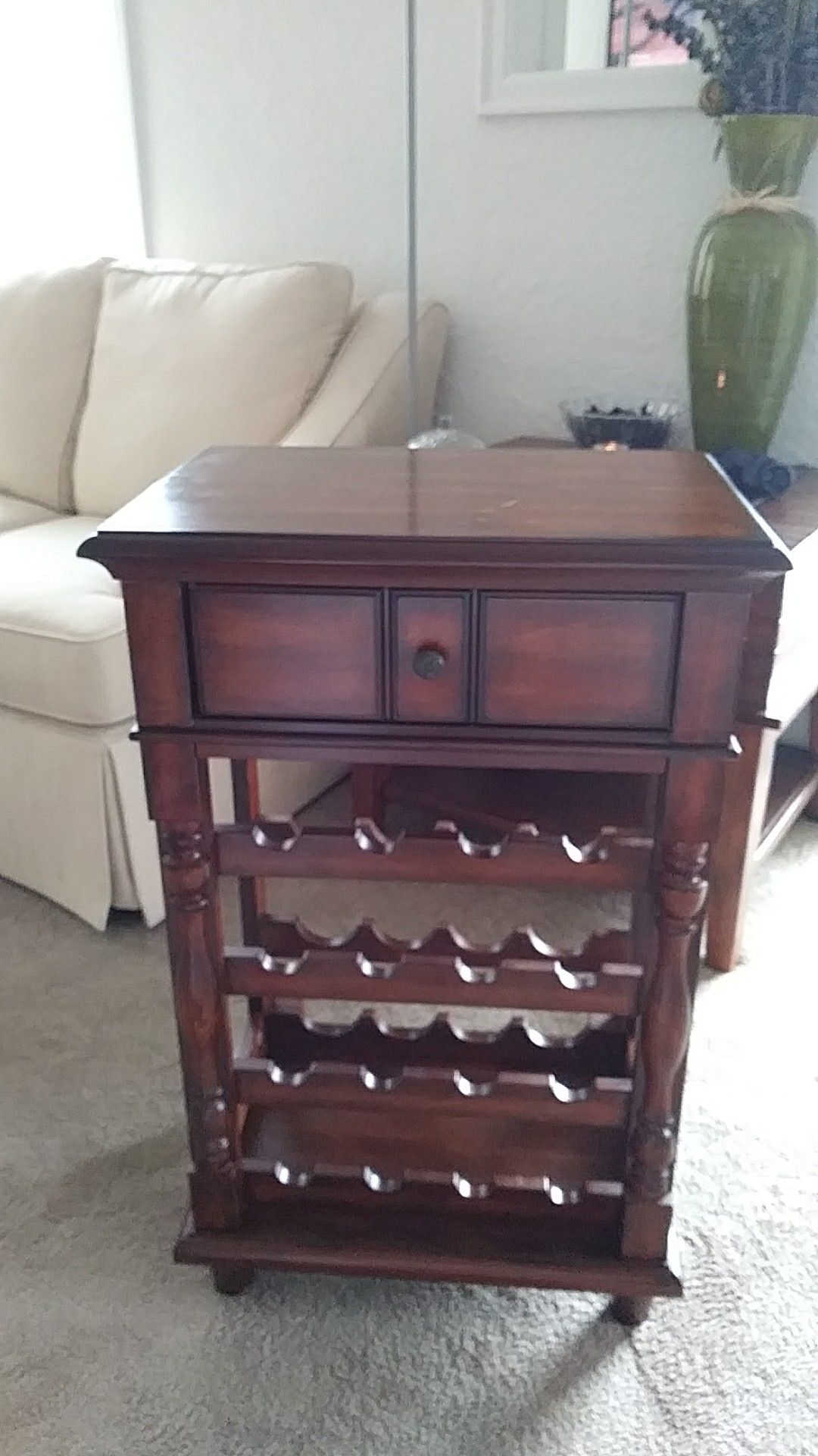 Bombay Wine Rack End Table