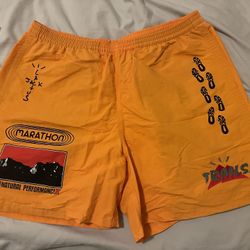 Travis Scott Path Shorts (Gold)