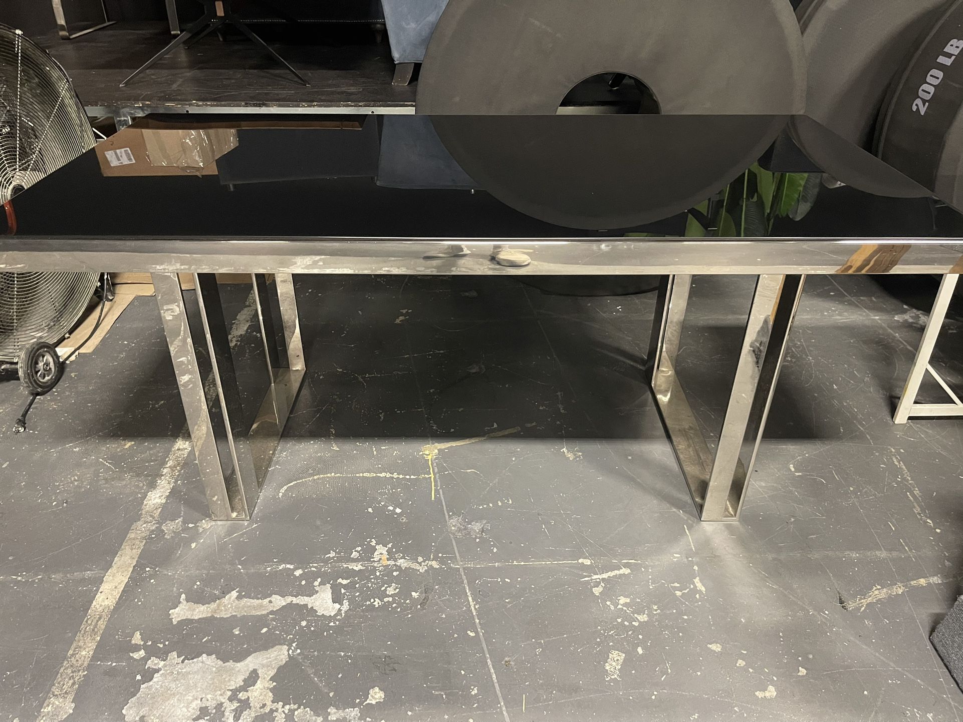 Desk Modern Glass Top