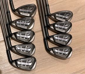 Callaway Big Berth iron set 4-P +A+S - 9 clubs total as pictured with regular flex recoil graphite shafts