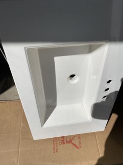 White Bathroom Sink