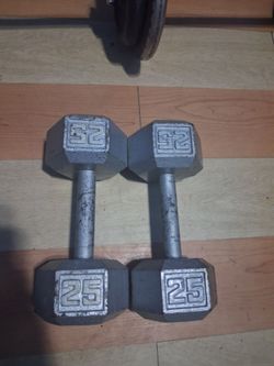 2x 25lbs weights