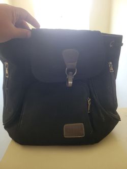 Black backpack purse