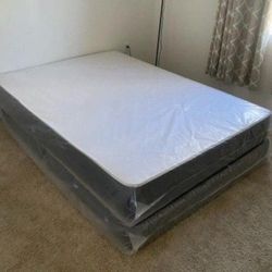 New FULL SIZE MATTRESS + BOXSPRING SET COLCHONES NUEVOS MATRIMONIALES 