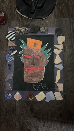Handmade Mixed Media Mask Artwork by Kyle