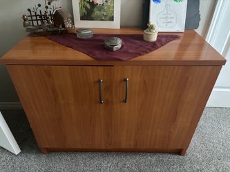 Wood Two-Door Storage Cabinet