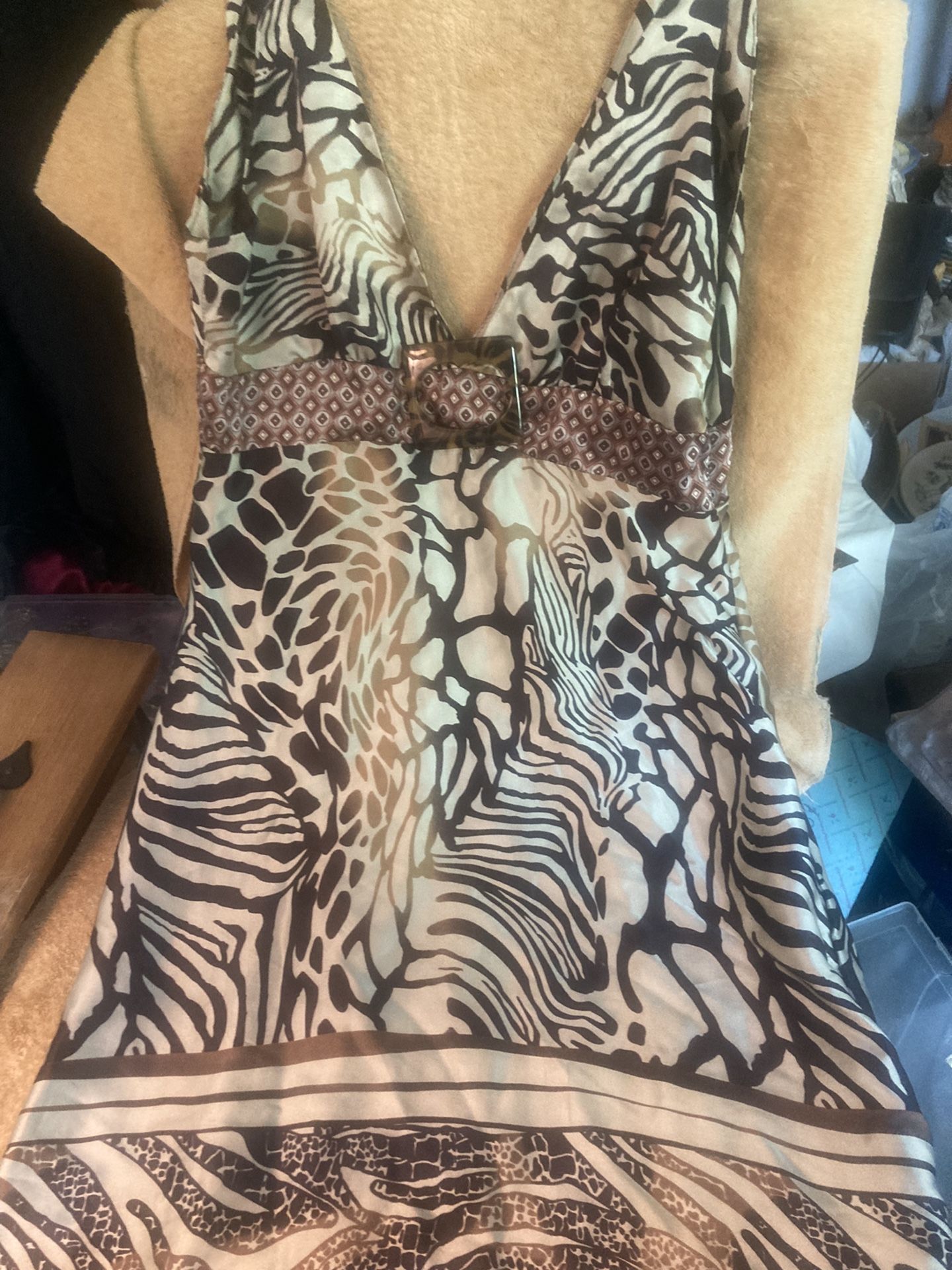 Michael Kafan Size S Halter Dress