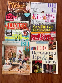 Decorating Magazines and Books