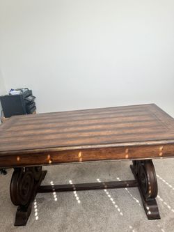 Solid wood rustic  desk