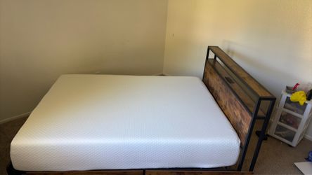 New Bed with new mattress three time used