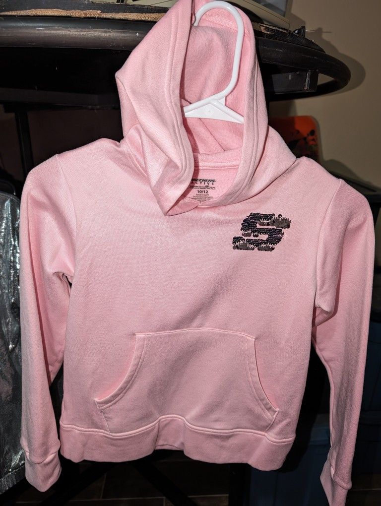 Skechers Girls Pink Hoodie Size 10/12