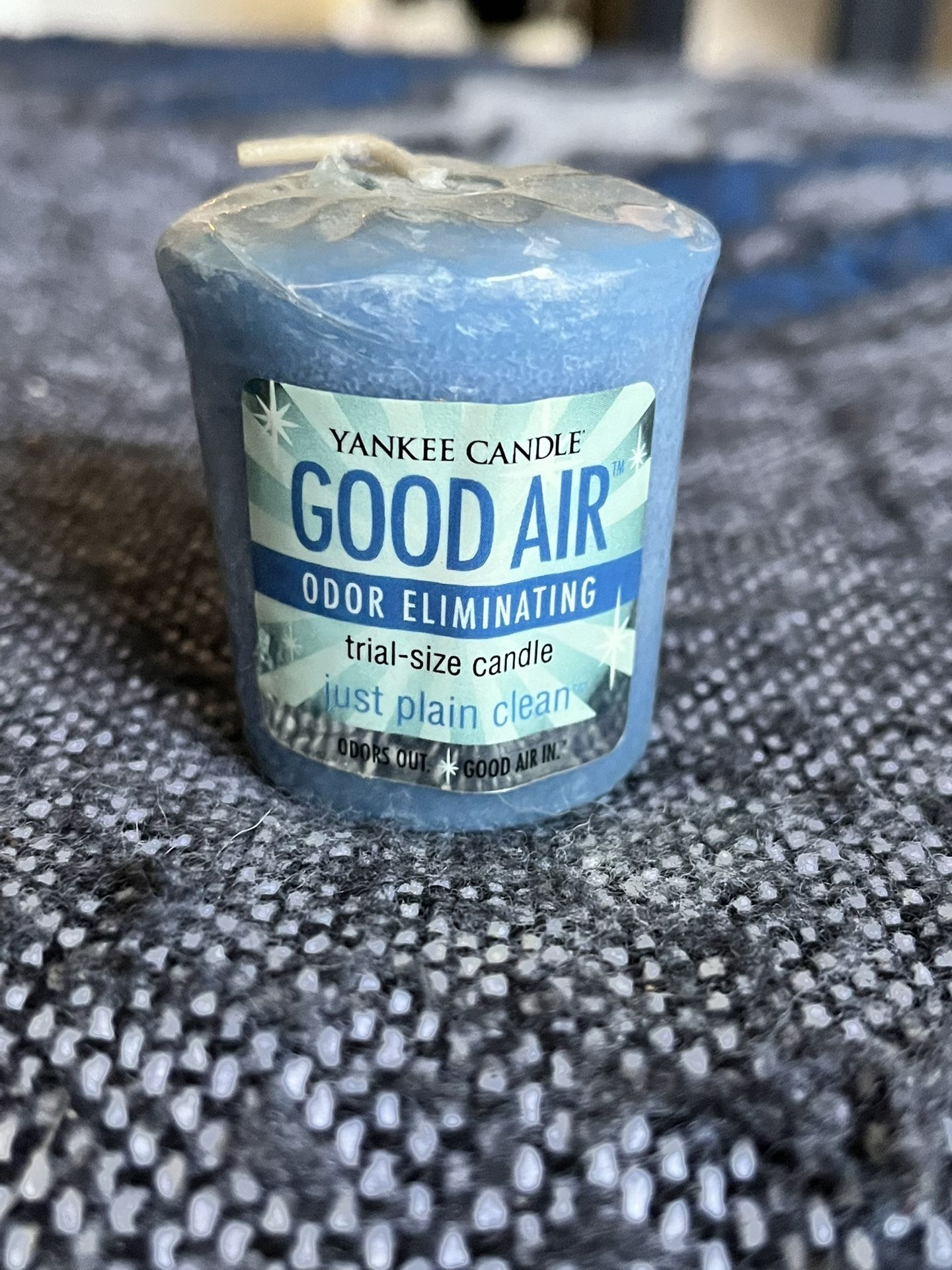 Rare Yankee Candle Good Air Just Plain Clean Votive Candle