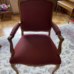 Ethan Allen Fabric Chair Set (6)
