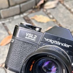 Voigtlander VSL-2 35mm film camera SLR w/ Rollei Zeiss Planar