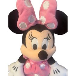 Minnie Mouse 20” Plush Pink Polka Dot Dress Stuffed Animal Doll Toy Disney Store