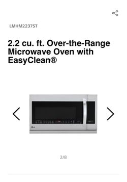 2.2 cu. ft. Over-the-Range Microwave Oven with