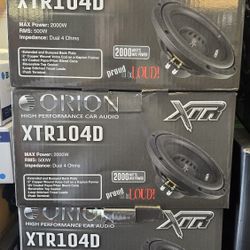 Orion Xtr Subwoofers 