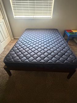 Full size frame and mattress