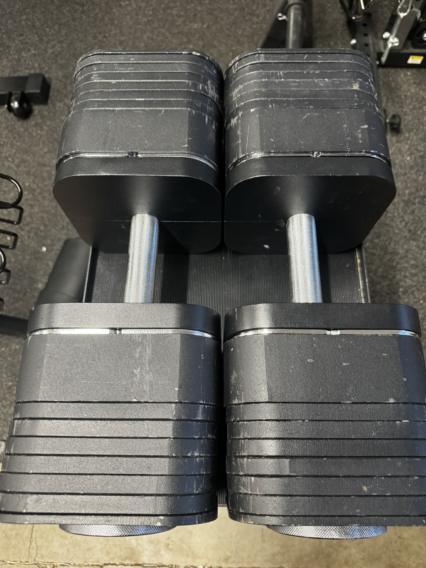 Adjustable dumbbell 5-135lbs Iron Master with heavy handle kit and stand