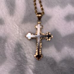 10k 28’inch Gold Rope Chain W Pendant 