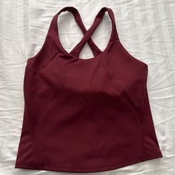 Burgundy active top size XS