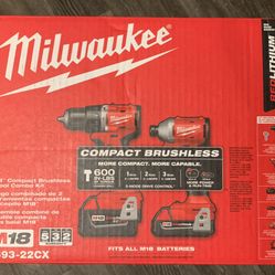 Milwaukee Hammer Drill,Impact and Battery/Charger Kit
