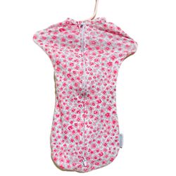 Swaddle Me Size Newborn Pink Flowers Baby Girls Sleep Sack