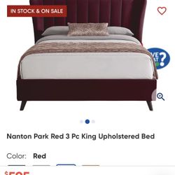 Red King Size Bed