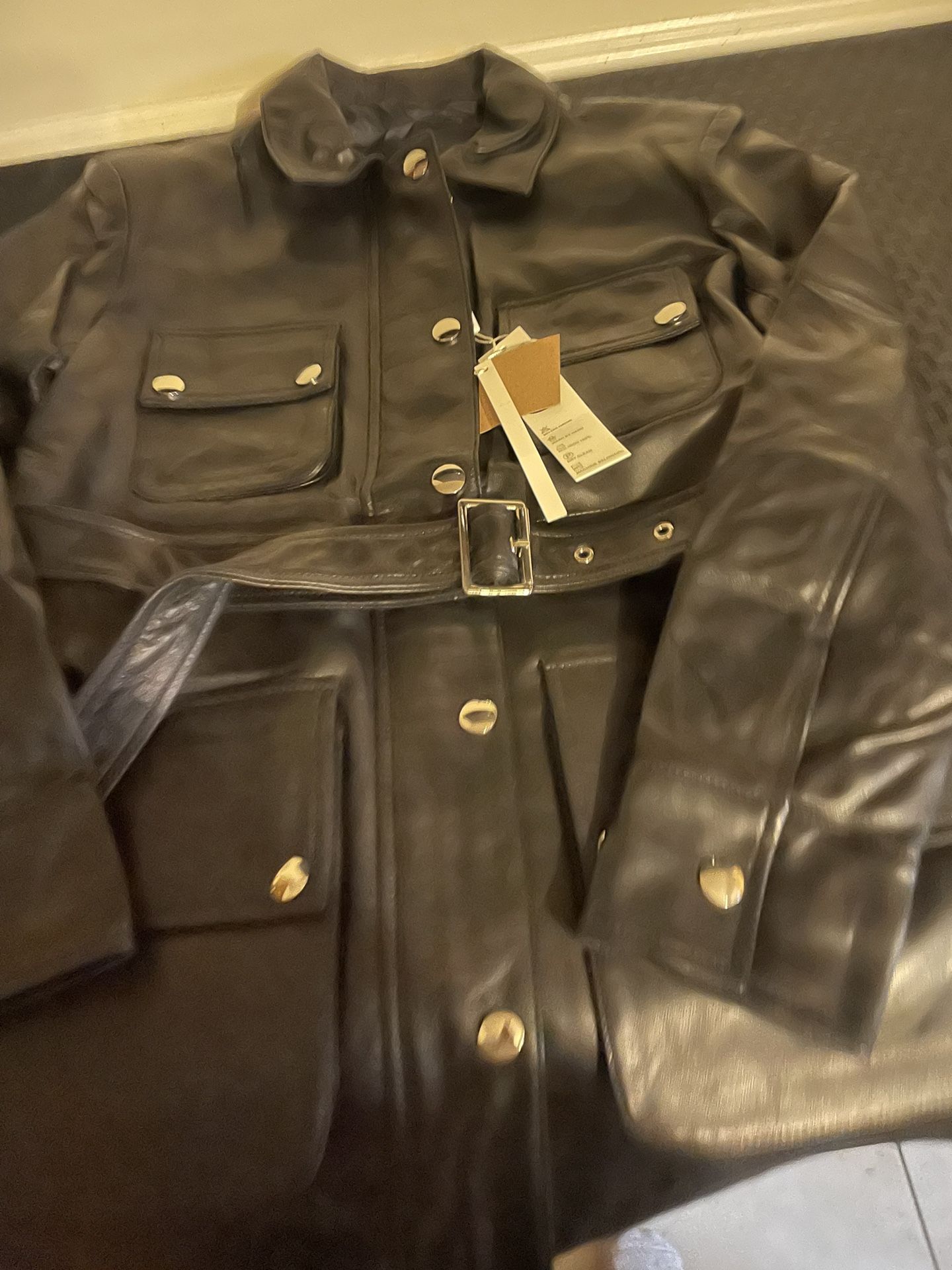 Woman’s Faux Leather Jacket