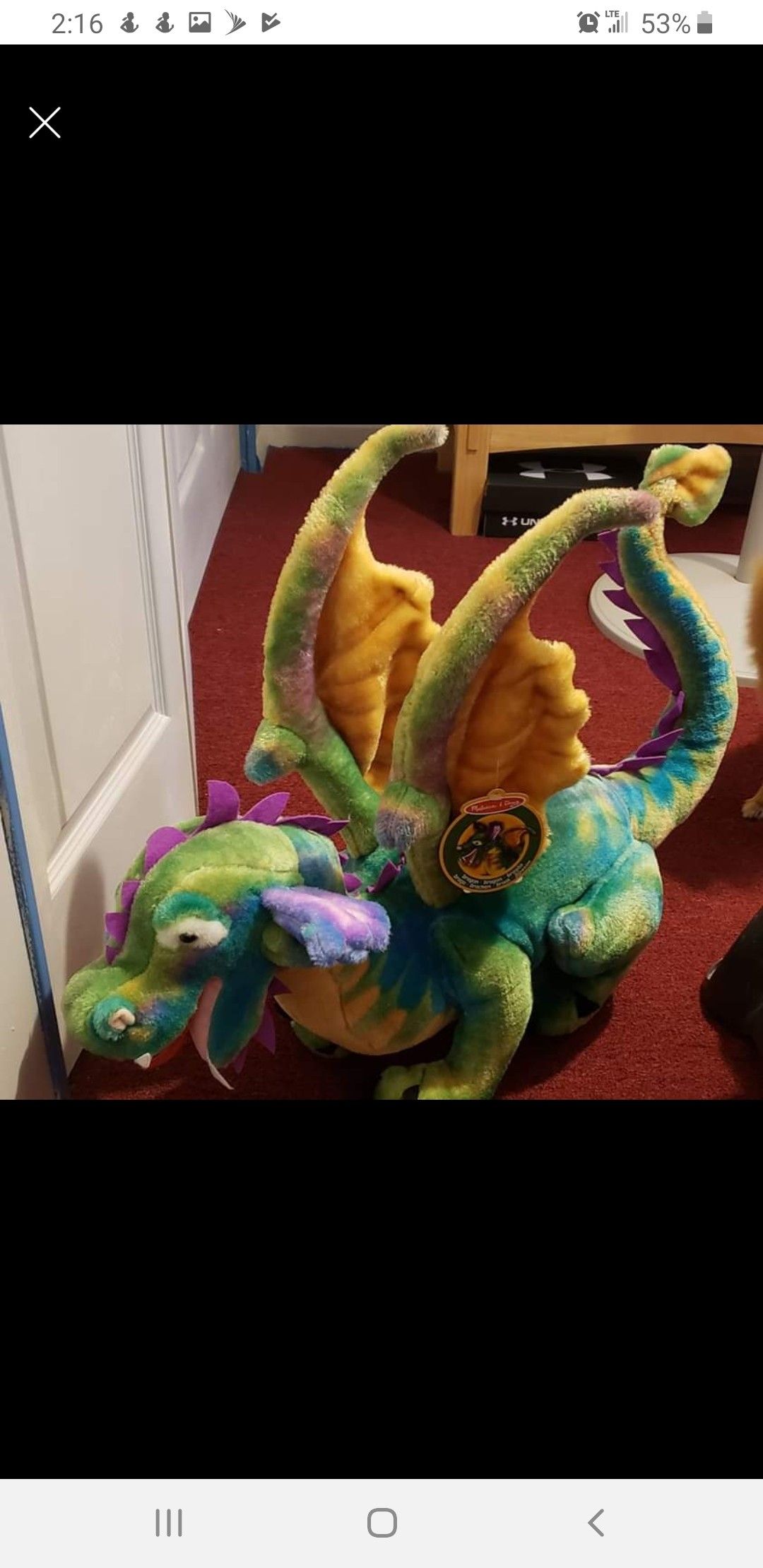 Big dragon stuffed animal