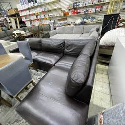 Chic Leather Sofa For Your Living Room