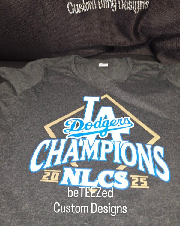 Dodgers NLCS Champs And World Series Shirts