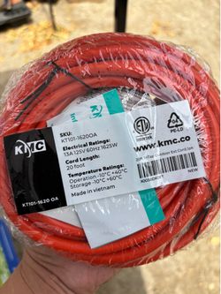 Brand new heavy-duty 20ft outdoor extension cords for sale. I have a few extra left that I need to clear out. Only $7 each!