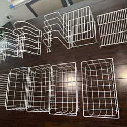 ⚡️ Quick Sale: Complete White Wire Organizer Lot