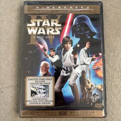 Star Wars A New Hope DVD 2006 Sealed Rare Blockbuster Concept Art Theatrical Cut