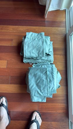 Two XL Twin sheet sets - sage