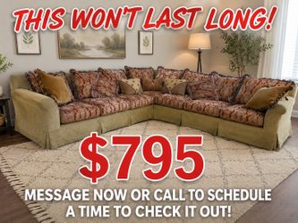 FREE DELIVERY!! FREE COUCH REMOVAL!! OVERSIZED LUXURY SECTIONAL