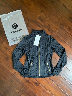 Black Polka Dot Lululemon Define Jacket Size 4