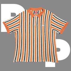 Supreme Open Knit Stripe Zip Polo (XX-Large)