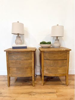 2 - SOLID WOOD night stands