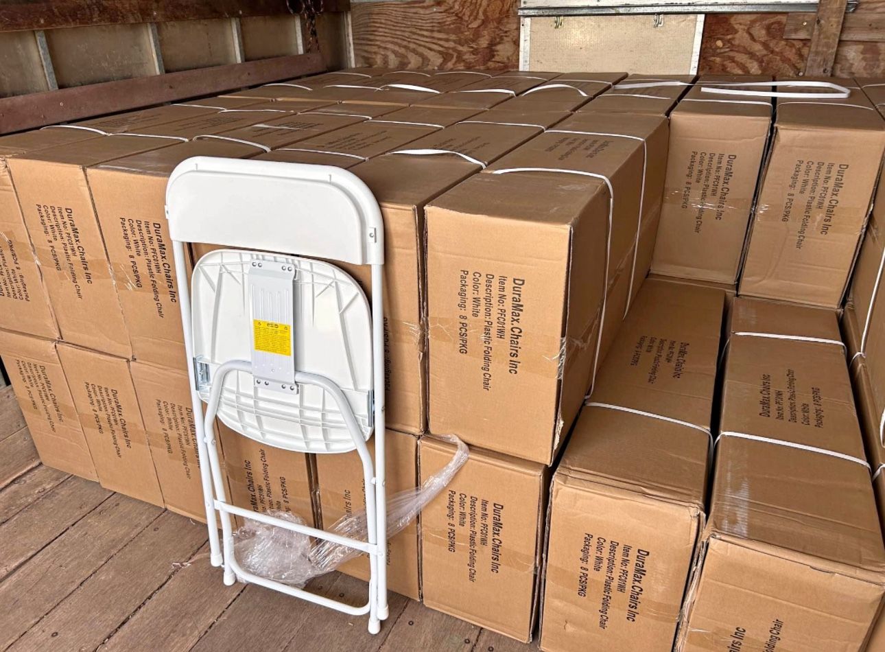 White Plastic Chairs 
