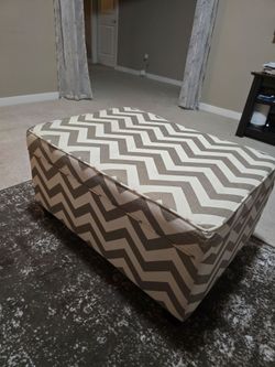 [Move out Sale] FREE - Chevron Storage Ottoman