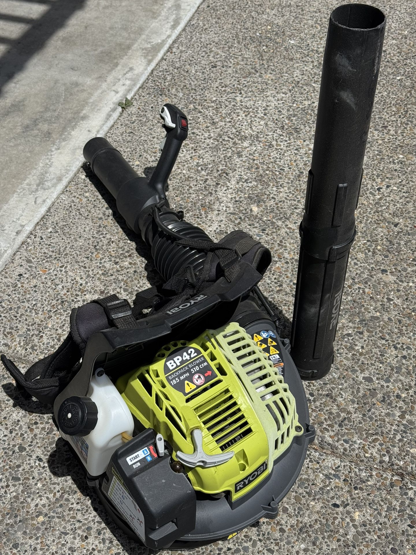 Ryobi Backpack Blower 185 Mph