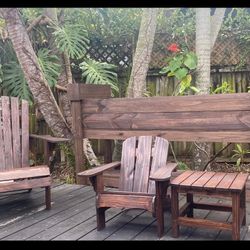 Adirondack Chair And Table Set