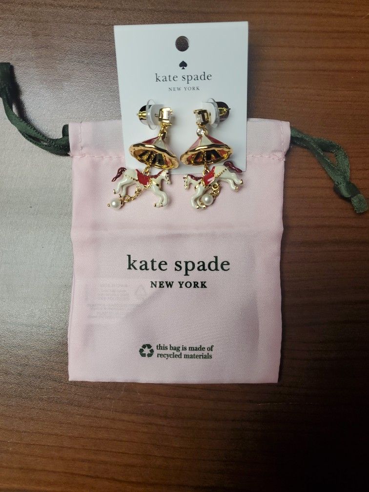 Kate Spade New York carousel Earings.