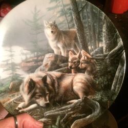 Wolf Theme Collector Plates