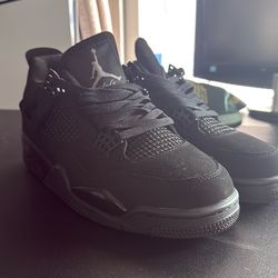 Jordan 4 Black Size 8 – Clean – No Box – OBO