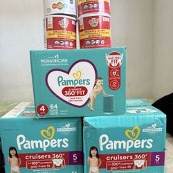  Pampers Pull-ups  Cruisers Size 4-5 Bebe Food Organic Never Open